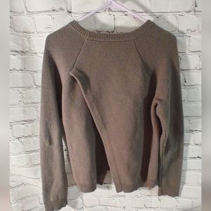 Madewell Province Split Back Grey Sweater M